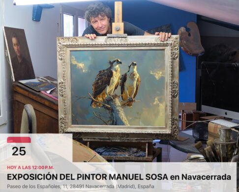 Aguilas pescadoras - exposición del pintor Manuel Sosa