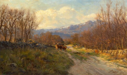 La Maliciosa - Sierra de Madrid - pintura de Manuel Sosa