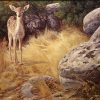 Young deer painting
