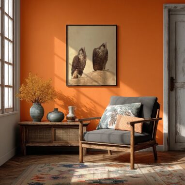 halcones halcones peregrinos - jóvenes - pinturas