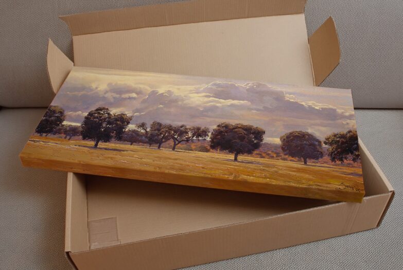 Dehesa – Tierras de Monfrague - Encinares - Extremadura - cuadro en bastidor