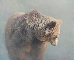 Brown Bear ( Ursus arctos ) painting