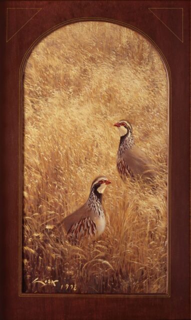 Red partridges - altarpiece - oil painting - paintings
