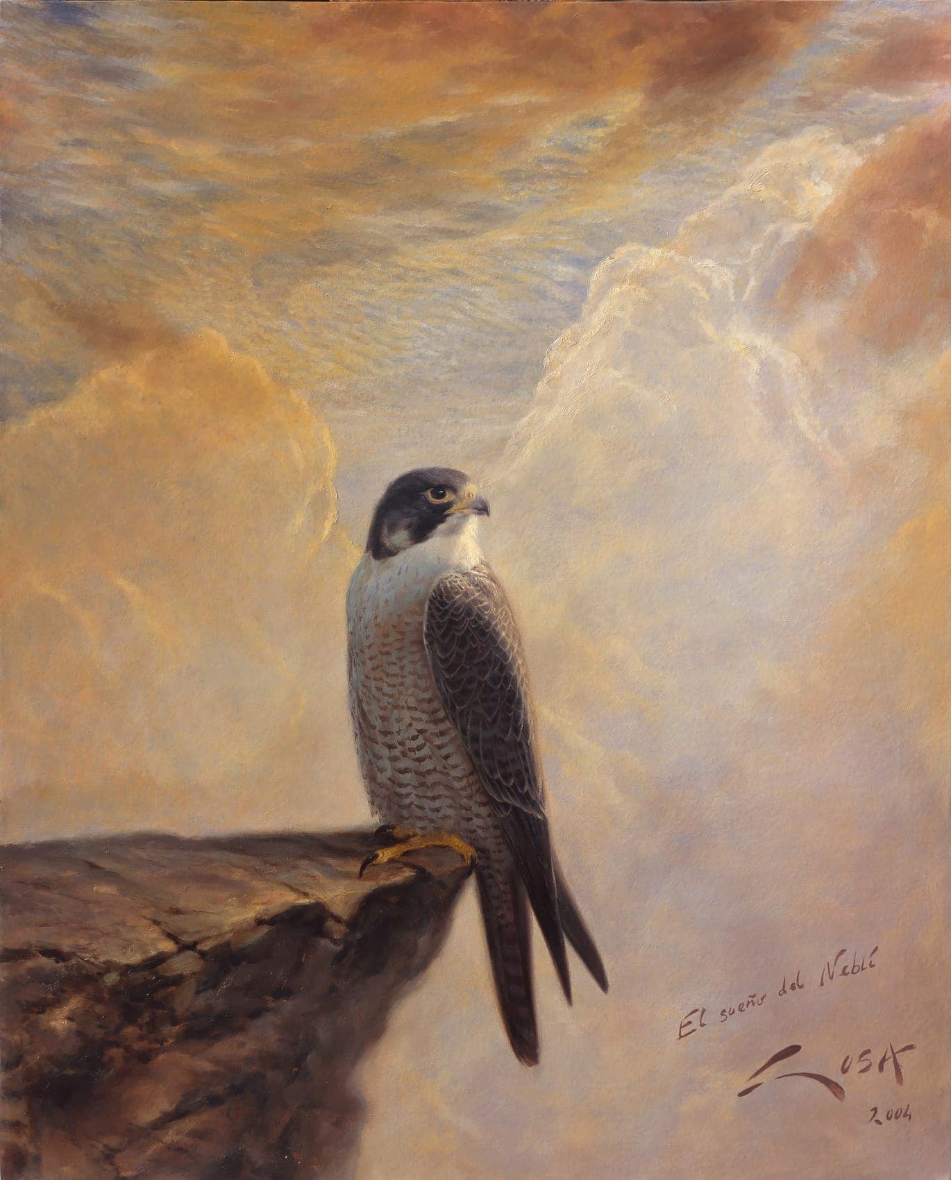 Peregrine Falcon painting