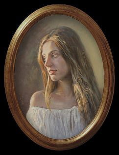 Portrait à l'huile du peintre Manuel Sosa