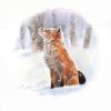 fox painting - watercolour